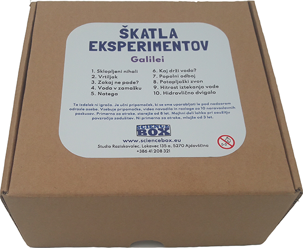 Škatla eksperimentov GALILEI - Poučno darilo za otroka